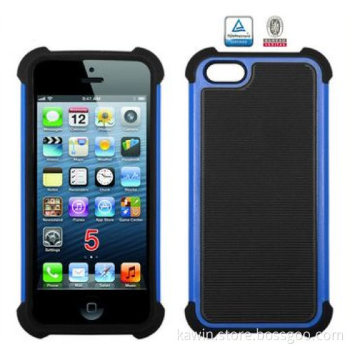 Triple Combo 3-in-1 TPU + PC + Silicone Cover for Apple iPhone 5G